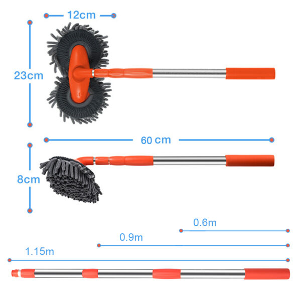 Retractable Double Layer Car Wash Brush - Image 3