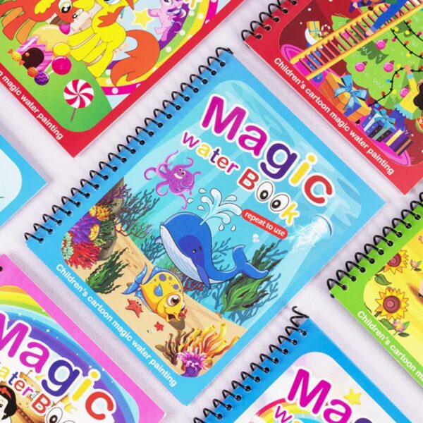 Reusable Magic Water Painting Book- Set of 4 - Image 2
