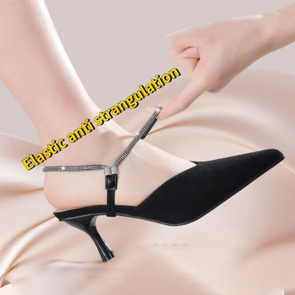 Rhinestone Elastic Shoe Ankle Straps-2PCS - Image 3