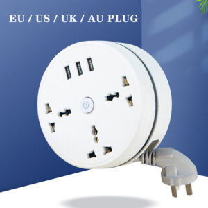 Round Universal USB Power Strip