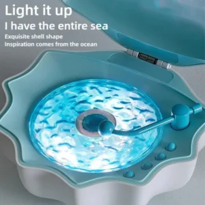 Shell Bluetooth Speaker with Northern Lights Projector