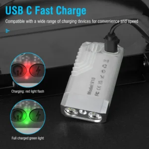 Small Powerful EDC Flashlight with Red UV Blue Light