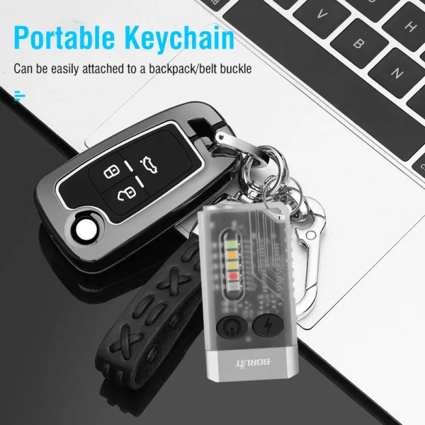 Small Powerful EDC Flashlight with Red UV Blue Light - Image 3