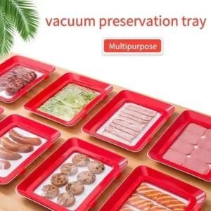 Stackable Silicone Food Storage Trays-2PCS