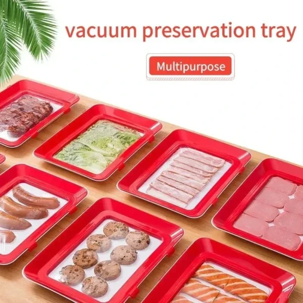 Stackable Silicone Food Storage Trays-2PCS
