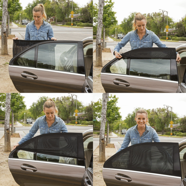Universal Car Side Windows Privacy Mesh Covers (4PCS) - Image 3