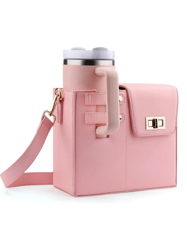 Women's Crossbody Bag with Water Bottle Holder - Image 5