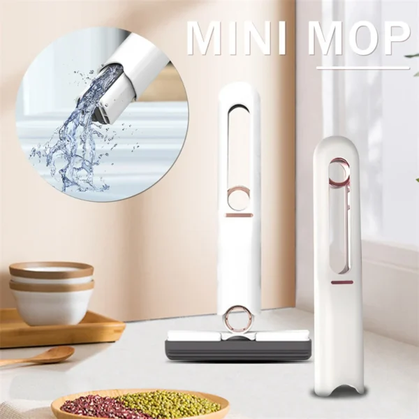 180° Powerful Squeeze Mini Mop +2 Replacements - Image 3