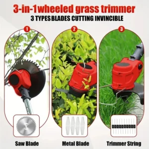3-in-1 Cordless Grass Trimmer
