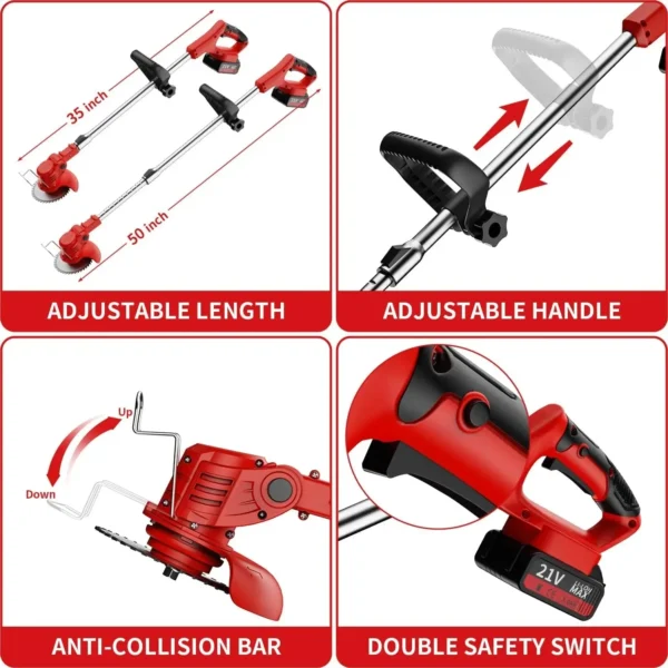3-in-1 Cordless Grass Trimmer - Image 2