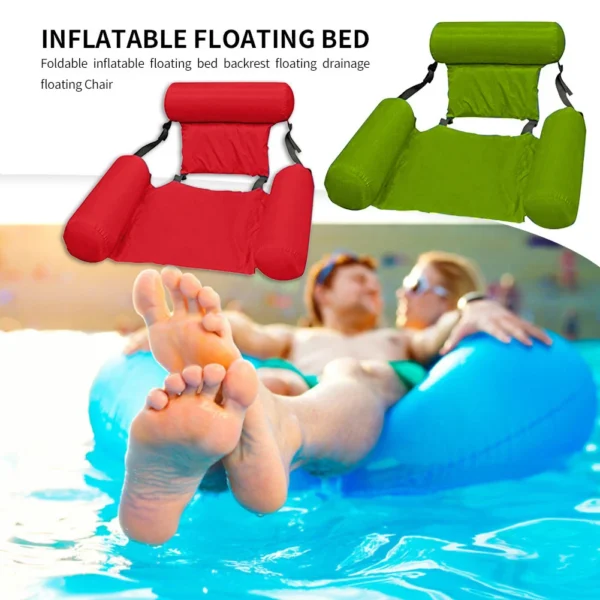 Swimming Pool Foldable Inflatable Floating Bed Chair - Image 3