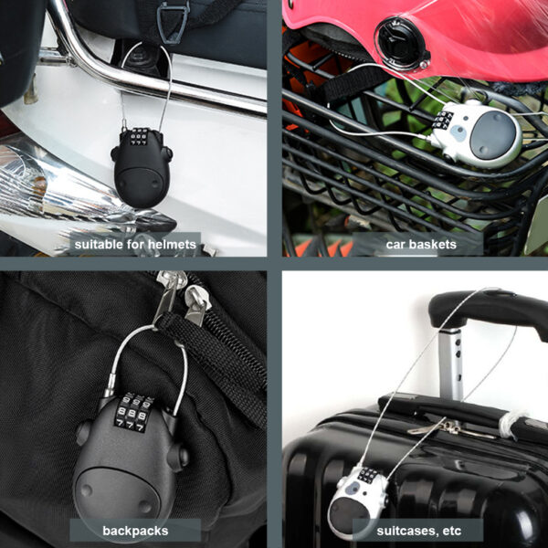 Adjustable Cable Security Combination Lock - Image 4