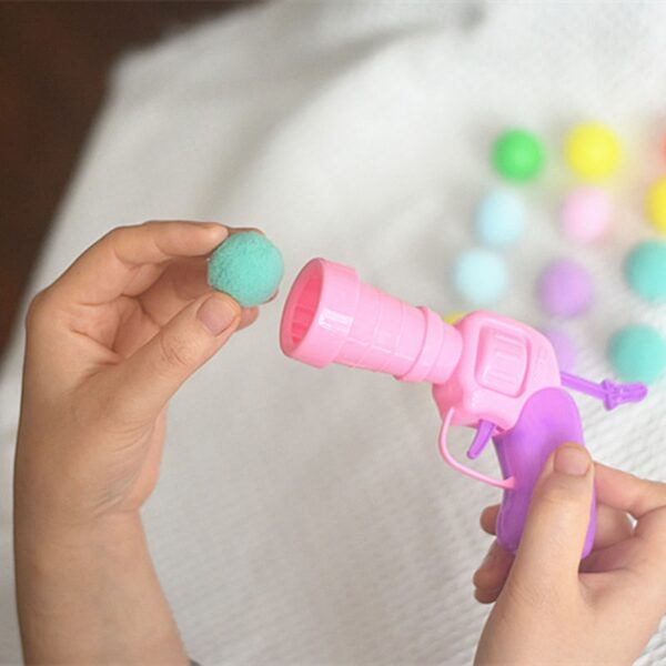 Cat Plush Silent Ball Gun Interactive Toy - Image 4