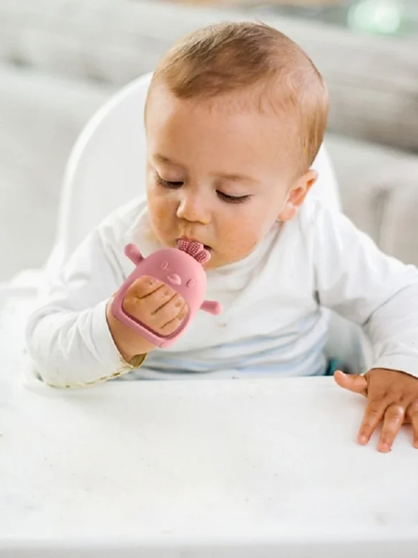 Cute Animal Shaped 3D Silicone Baby Teething Gloves