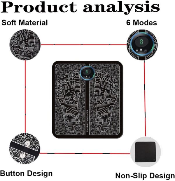 EMS Acupoints Stimulator Massage Foot Mat - Image 3
