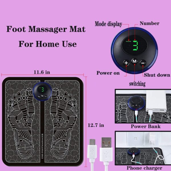 EMS Acupoints Stimulator Massage Foot Mat - Image 5