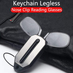 Folding Legless Nose Clip Reading Glasses