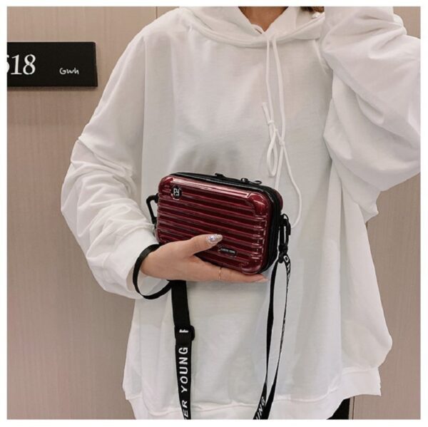 Mini Suitcase Shape Women Crossbody Bag - Image 5