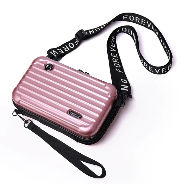 Mini Suitcase Shape Women Crossbody Bag - Image 3