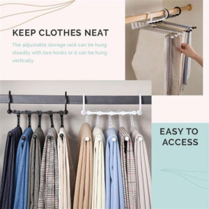 Multi-Functional Space Saving Pants Rack