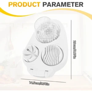 Multifunctional 3-in-1 Egg Slicer