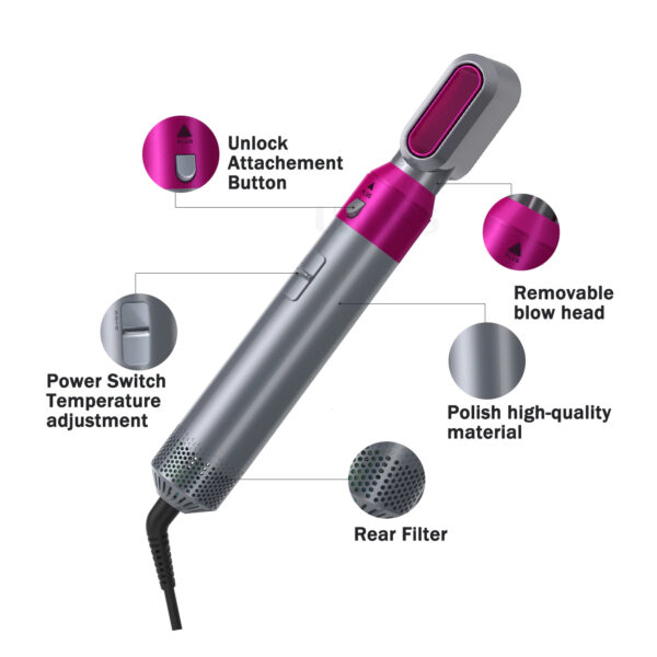 New 5 In 1 One Step Hair Dryer - Image 7