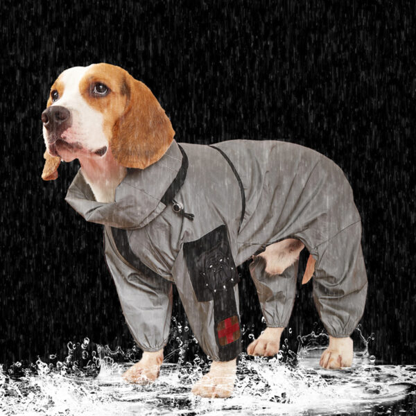 Reflective All-Weather Waterproof Dog Rain Coat - Image 2