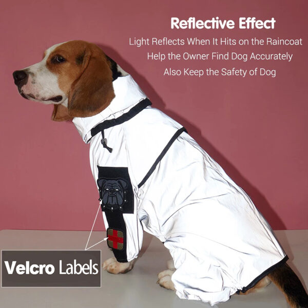 Reflective All-Weather Waterproof Dog Rain Coat - Image 7