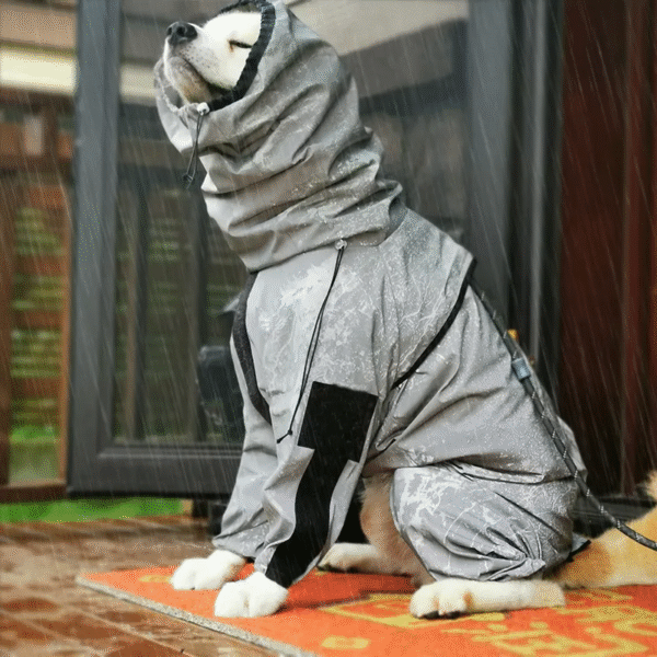 Reflective All-Weather Waterproof Dog Rain Coat - Image 6