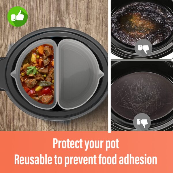 Silicone Slow Cooker Liner-2PCS - Image 2