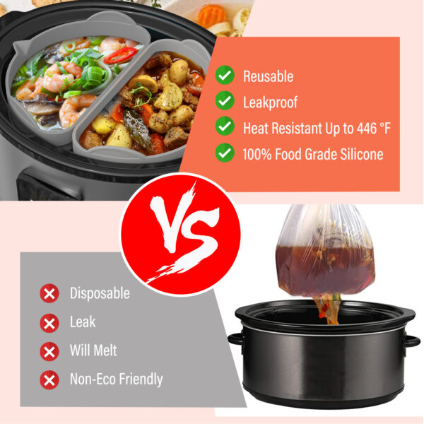 Silicone Slow Cooker Liner-2PCS - Image 3