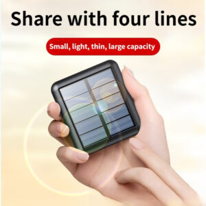 Slim Solar Charging Power Bank