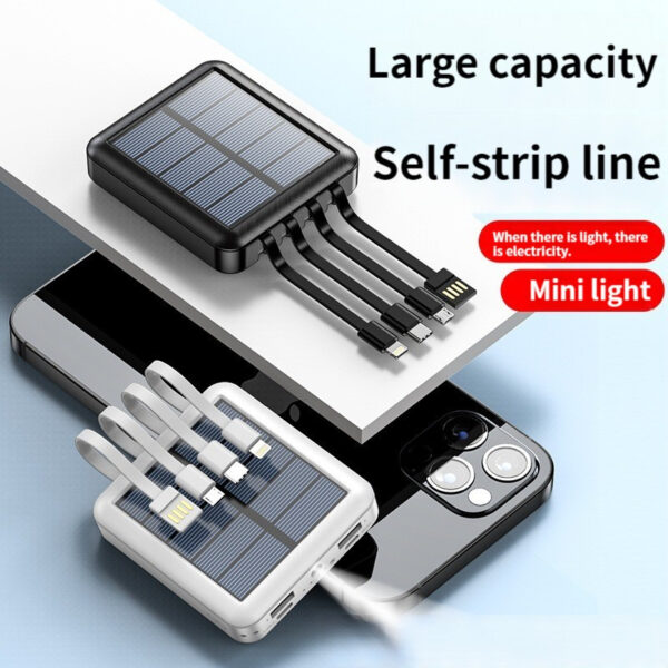 Slim Solar Charging Power Bank - Image 2