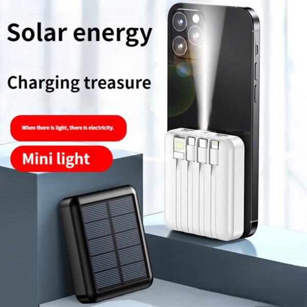 Slim Solar Charging Power Bank - Image 3