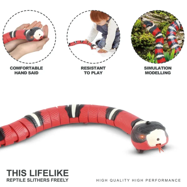 Smart Sensing Snake interactive Rechargeable Cat Toy - Image 2
