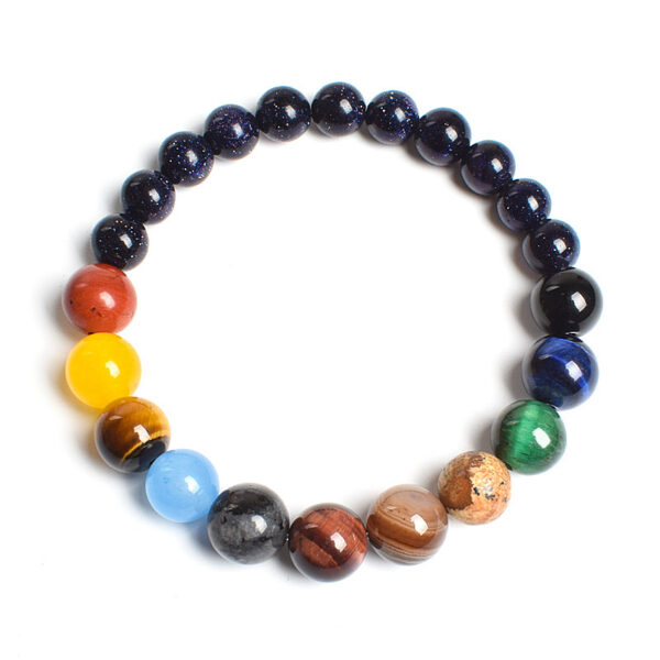 Solar System Planet Themed Natural Stone Bracelet - Image 2