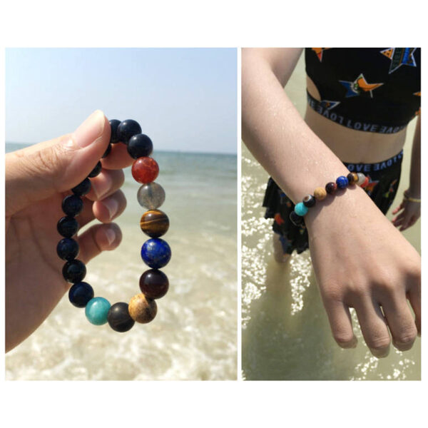 Solar System Planet Themed Natural Stone Bracelet - Image 3