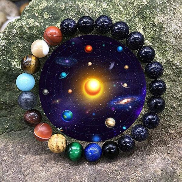 Solar System Planet Themed Natural Stone Bracelet - Image 4