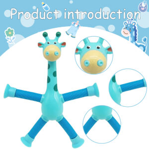 Suction Cup Pop Tube Giraffe Toys-4pcs