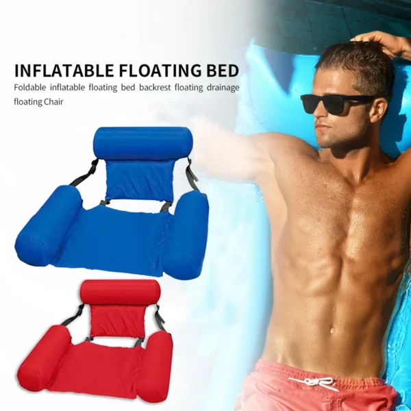 Swimming Pool Foldable Inflatable Floating Bed Chair - Image 5