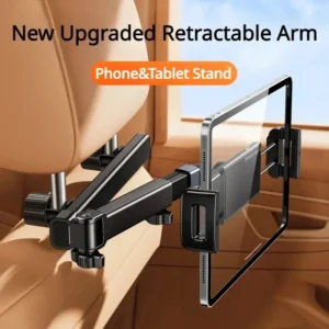 Telescopic 360° Rotating Car Headrest Phone & Tablet Holder
