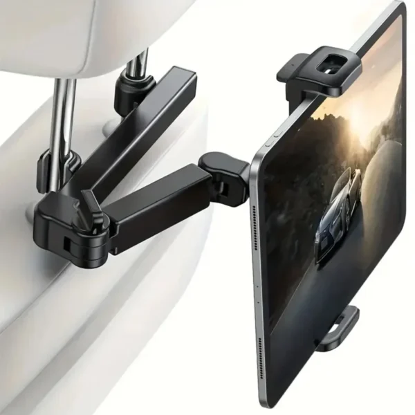 Telescopic 360° Rotating Car Headrest Phone & Tablet Holder - Image 3