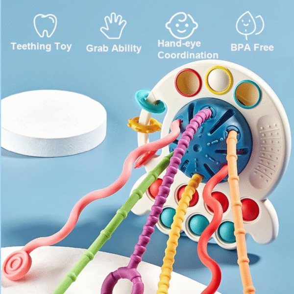 UFO Shaped Montessori Sensory Development Baby Teething Toy - Image 2