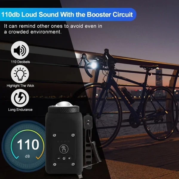 2-in-1 Bicycle Light and Horn - Image 5
