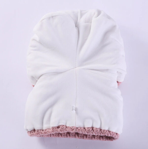 2 in 1 Mask Scarf Knitted Hat - Image 4