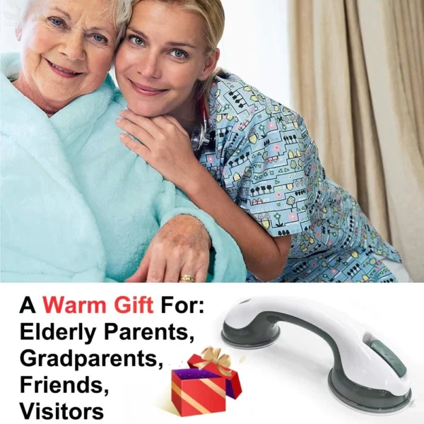 (2PCs) Shower & Bathroom Safety Suction Grip Support Handle - Image 2