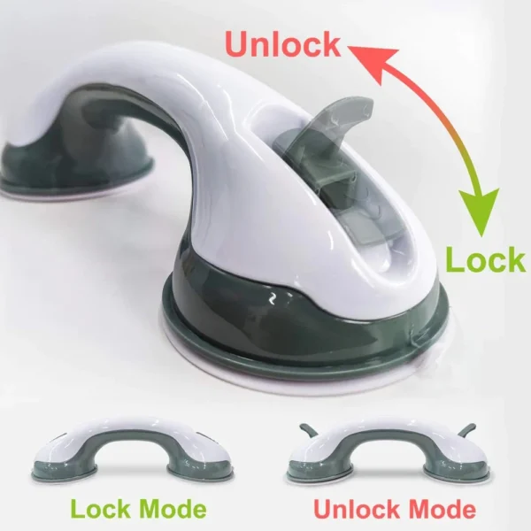 (2PCs) Shower & Bathroom Safety Suction Grip Support Handle - Image 5
