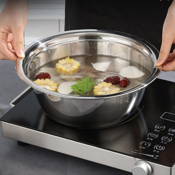 3 In 1 Stainless Steel Vegetable Cutter Slicer Basin - Image 4
