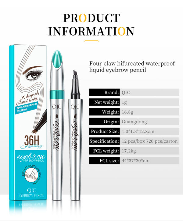 3D Microblading 4-tip Eyebrow Pencil - Image 3