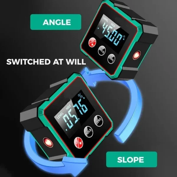 4-Side Magnetic Digital Angle Gauge with Laser - Image 5